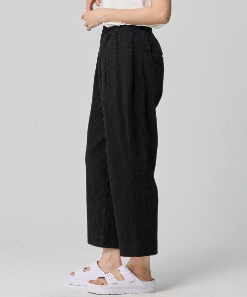 KRIFF MAYER Lady's Collection（クリフメイヤーレディースコレクション）の「楊柳カットソーイージーパンツ（その他パンツ・レディース・レンガ/ナチュラル/サックスブルー/ブラック・LARGE/MEDIUM）」の7枚目の写真