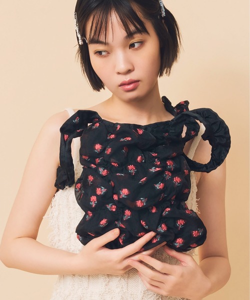 Casselini(キャセリーニ)の「Casselini(キャセリーニ)スクエアギャザーショルダー(ショルダーバッグ・レディース・イエロー/クリーム/ブルー/シルバー/ブラック・FREE)」の11枚目の写真