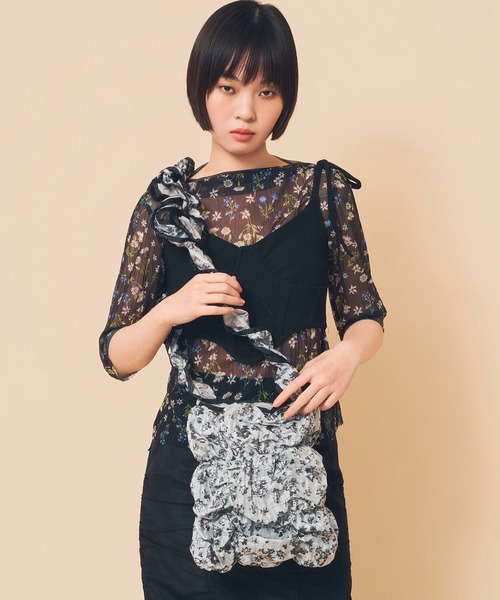 Casselini(キャセリーニ)の「Casselini(キャセリーニ)スクエアギャザーショルダー(ショルダーバッグ・レディース・イエロー/クリーム/ブルー/シルバー/ブラック・FREE)」の22枚目の写真