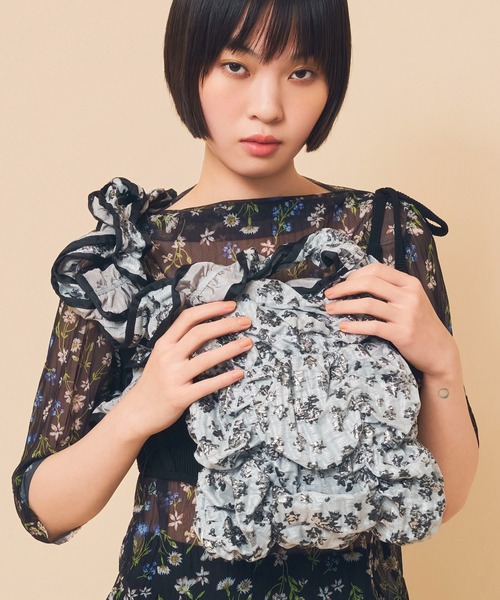 Casselini(キャセリーニ)の「Casselini(キャセリーニ)スクエアギャザーショルダー(ショルダーバッグ・レディース・イエロー/クリーム/ブルー/シルバー/ブラック・FREE)」の18枚目の写真
