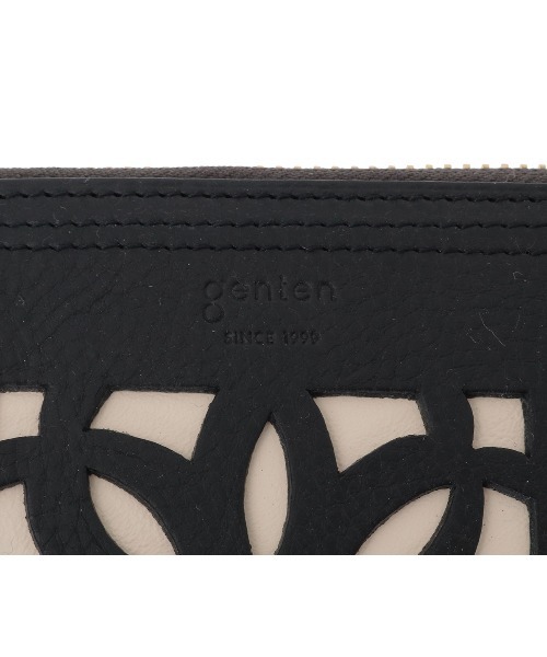 genten(ゲンテン)の「【WEB限定復刻】コメットカットワーク ミニ財布(財布・レディース・ブラック/ホワイト・FREE)」の7枚目の写真
