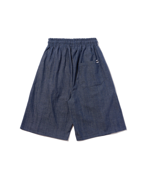 CARGOBROS(カーゴブロス)の「ツーピンタックリネンバミューダパンツ(ブルー)(その他パンツ・メンズ・その他・FREE)」の2枚目の写真