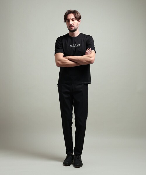 HIDEAWAYS NICOLE(ハイダウェイニコル)の「【HIDEAWAYS BLACK】激シルケットVネック半袖Tシャツ(Tシャツ/カットソー・メンズ・ブラック/オフホワイト/ネイビー・XX-LARGE/X-LARGE/LARGE/MEDIUM)」の5枚目の写真
