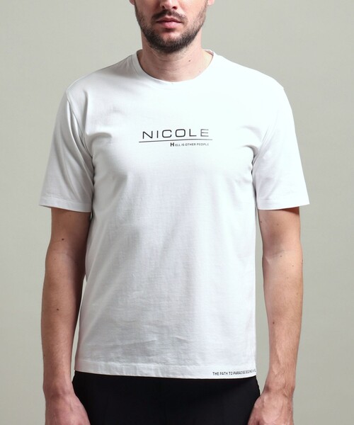HIDEAWAYS NICOLE(ハイダウェイニコル)の「【HIDEAWAYS BLACK】激シルケットVネック半袖Tシャツ(Tシャツ/カットソー・メンズ・ブラック/オフホワイト/ネイビー・XX-LARGE/X-LARGE/LARGE/MEDIUM)」の7枚目の写真