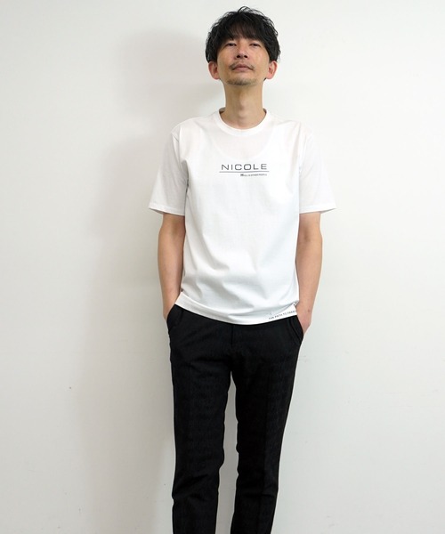 HIDEAWAYS NICOLE(ハイダウェイニコル)の「【HIDEAWAYS BLACK】激シルケットVネック半袖Tシャツ(Tシャツ/カットソー・メンズ・ブラック/オフホワイト/ネイビー・XX-LARGE/X-LARGE/LARGE/MEDIUM)」の16枚目の写真