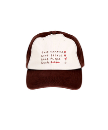 OURPOCKETS（アワーポケッツ）の「トンプソンビレッジチェックチェックツートンボールキャップ（ブラウン）（キャップ）」