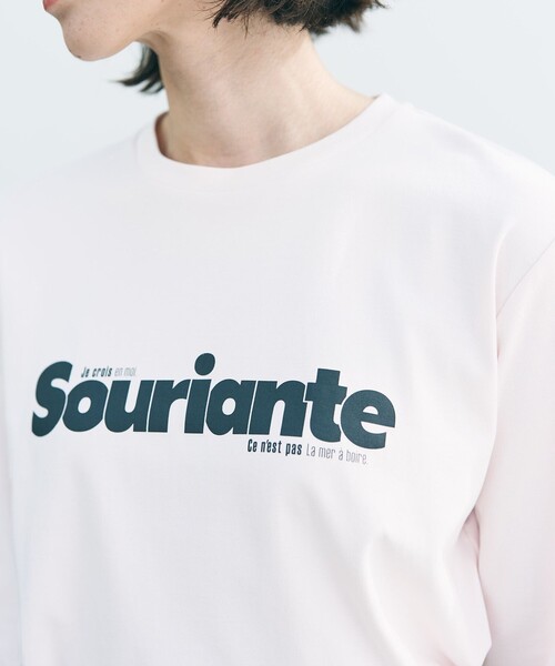 UNFILO(アンフィーロ)の「コットンスムース グラフィックT(Tシャツ/カットソー・レディース・ピンク系/グレー系3/ホワイト系2/ホワイト系/グレー系1/ホワイト系1・X-LARGE)」の8枚目の写真