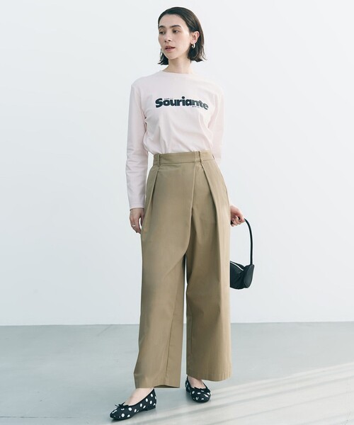 UNFILO(アンフィーロ)の「コットンスムース グラフィックT(Tシャツ/カットソー・レディース・ピンク系/グレー系3/ホワイト系2/ホワイト系/グレー系1/ホワイト系1・X-LARGE)」の9枚目の写真