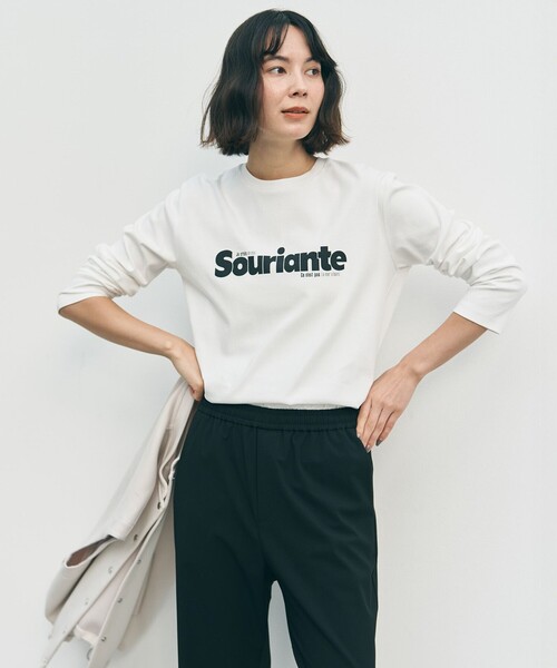UNFILO(アンフィーロ)の「コットンスムース グラフィックT(Tシャツ/カットソー・レディース・ピンク系/グレー系3/ホワイト系2/ホワイト系/グレー系1/ホワイト系1・X-LARGE)」の11枚目の写真