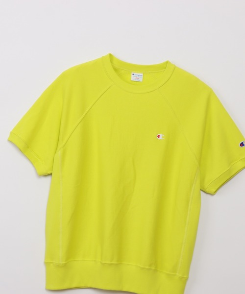 Champion(チャンピオン)の「【Champion/チャンピオン】メンズ メンズカジュアル リバースウィーブ(R) ショートスリーブスウェットシャツ(Tシャツ/カットソー・メンズ・ライトイエロー/ライトピンク/ライトオレンジ系・X-LARGE/LARGE/MEDIUM)」の17枚目の写真