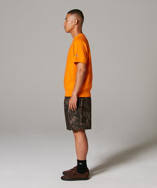 Champion(チャンピオン)の「【Champion/チャンピオン】メンズ メンズカジュアル リバースウィーブ(R) ショートスリーブスウェットシャツ(Tシャツ/カットソー・メンズ・ライトイエロー/ライトピンク/ライトオレンジ系・X-LARGE/LARGE/MEDIUM)」の10枚目の写真