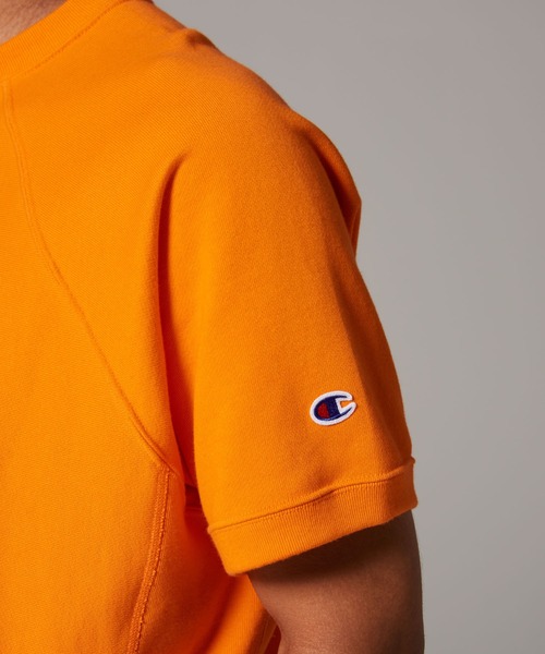 Champion(チャンピオン)の「【Champion/チャンピオン】メンズ メンズカジュアル リバースウィーブ(R) ショートスリーブスウェットシャツ(Tシャツ/カットソー・メンズ・ライトイエロー/ライトピンク/ライトオレンジ系・X-LARGE/LARGE/MEDIUM)」の5枚目の写真