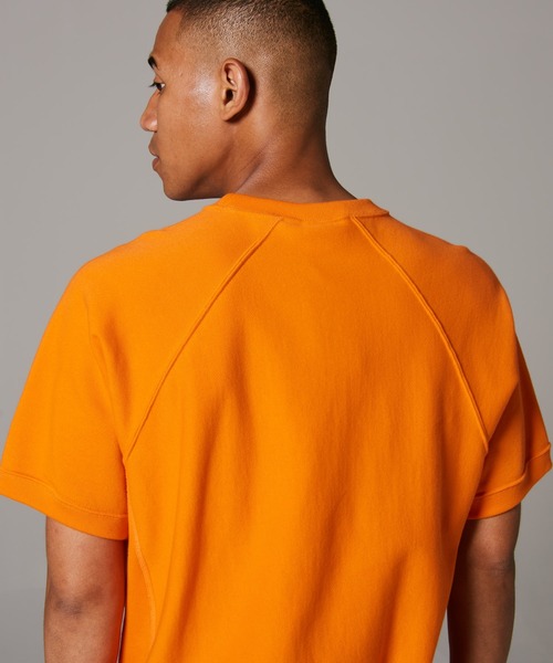 Champion(チャンピオン)の「【Champion/チャンピオン】メンズ メンズカジュアル リバースウィーブ(R) ショートスリーブスウェットシャツ(Tシャツ/カットソー・メンズ・ライトイエロー/ライトピンク/ライトオレンジ系・X-LARGE/LARGE/MEDIUM)」の8枚目の写真