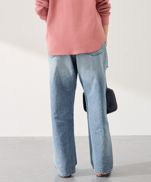 FRAMeWORK（フレームワーク）の「JOHNBULL/ジョンブル Hwデニムワイドストレートパンツ（デニムパンツ・レディース・ブルー系その他・LARGE/MEDIUM/SMALL）」の8枚目の写真