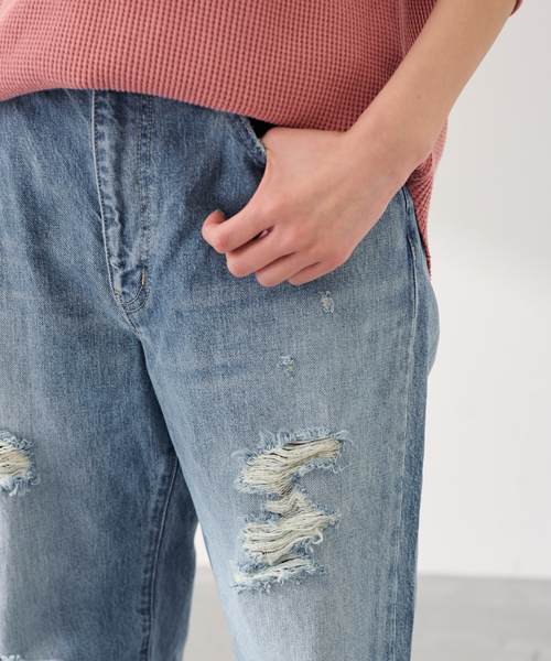 FRAMeWORK（フレームワーク）の「JOHNBULL/ジョンブル Hwデニムワイドストレートパンツ（デニムパンツ・レディース・ブルー系その他・LARGE/MEDIUM/SMALL）」の9枚目の写真