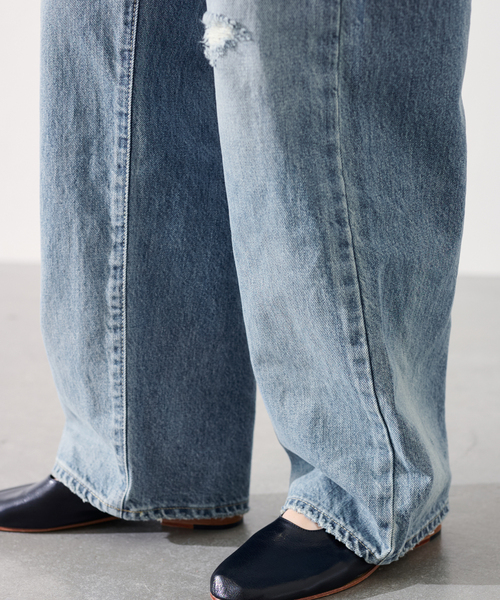 FRAMeWORK（フレームワーク）の「JOHNBULL/ジョンブル Hwデニムワイドストレートパンツ（デニムパンツ・レディース・ブルー系その他・LARGE/MEDIUM/SMALL）」の11枚目の写真