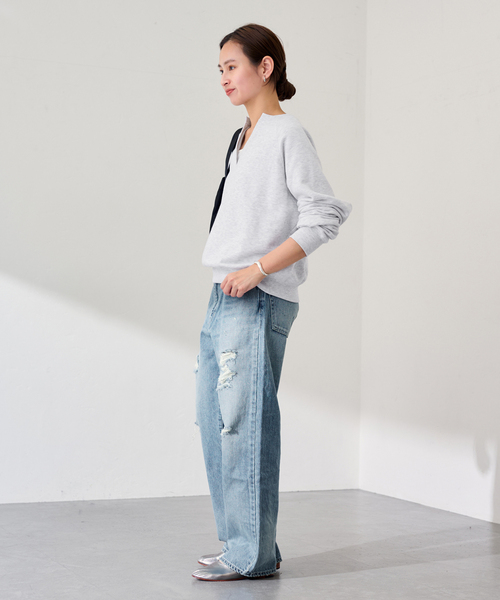 FRAMeWORK（フレームワーク）の「JOHNBULL/ジョンブル Hwデニムワイドストレートパンツ（デニムパンツ・レディース・ブルー系その他・LARGE/MEDIUM/SMALL）」の13枚目の写真