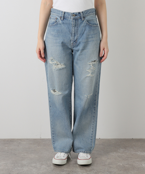 FRAMeWORK（フレームワーク）の「JOHNBULL/ジョンブル Hwデニムワイドストレートパンツ（デニムパンツ・レディース・ブルー系その他・LARGE/MEDIUM/SMALL）」の19枚目の写真