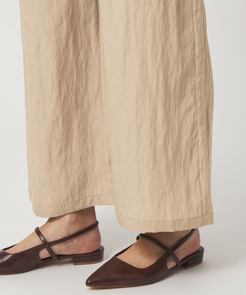 green label relaxing（グリーンレーベルリラクシング）の「［size SHORT/TALLあり］フィブリル Vネック オールインワン（つなぎ/オールインワン・レディース・ブラック/ベージュ・TALL/SHORT/FREE）」の19枚目の写真