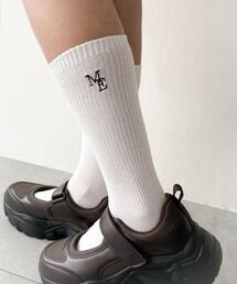 WEGO | WEGO/刺繍ロゴローゲージゆるリブソックス(ソックス/靴下)