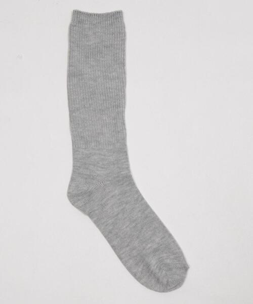 WEGO(ウィゴー)の「WEGO/刺繍ロゴローゲージゆるリブソックス(ソックス/靴下・レディース・ホワイト/ライトグレー/ブラック・23-25cm)」の18枚目の写真