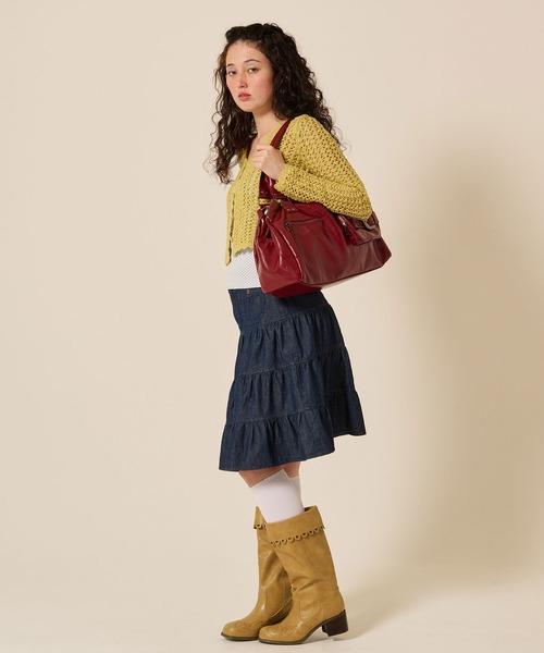 TINA：JOJUN（ティーナジョジュン）の「パンチング ミドル ウエスタンブーツ TINA：JOJUN（ブーツ・レディース・ブラウン/キャメル・S/M/L）」の14枚目の写真