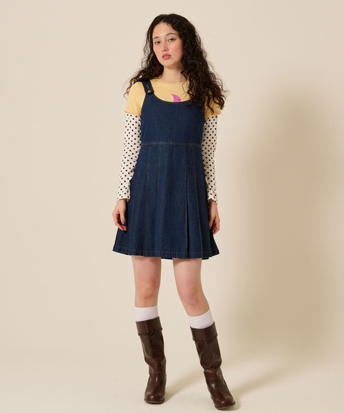 TINA：JOJUN（ティーナジョジュン）の「パンチング ミドル ウエスタンブーツ TINA：JOJUN（ブーツ・レディース・ブラウン/キャメル・S/M/L）」の6枚目の写真