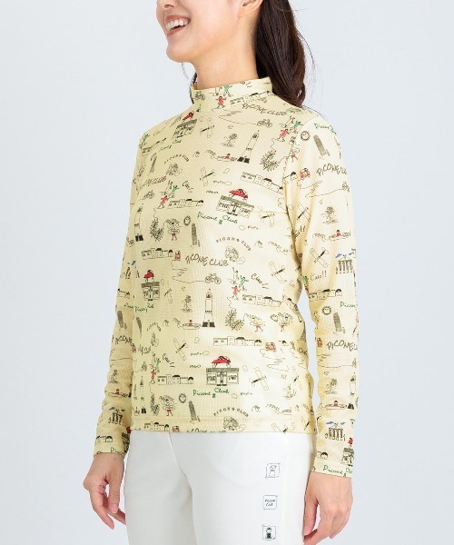 Picone CLUB(ピッコーネクラブ)の「総柄プリントUVプルオーバー(Tシャツ/カットソー・レディース・ブルー/ホワイト/ネイビー/イエロー・13号/11号/9号)」の13枚目の写真