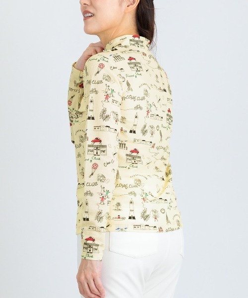 Picone CLUB(ピッコーネクラブ)の「総柄プリントUVプルオーバー(Tシャツ/カットソー・レディース・ブルー/ホワイト/ネイビー/イエロー・13号/11号/9号)」の14枚目の写真