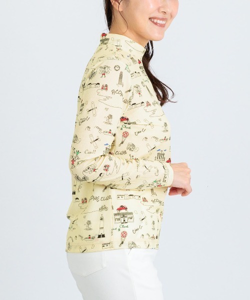Picone CLUB(ピッコーネクラブ)の「総柄プリントUVプルオーバー(Tシャツ/カットソー・レディース・ブルー/ホワイト/ネイビー/イエロー・13号/11号/9号)」の16枚目の写真
