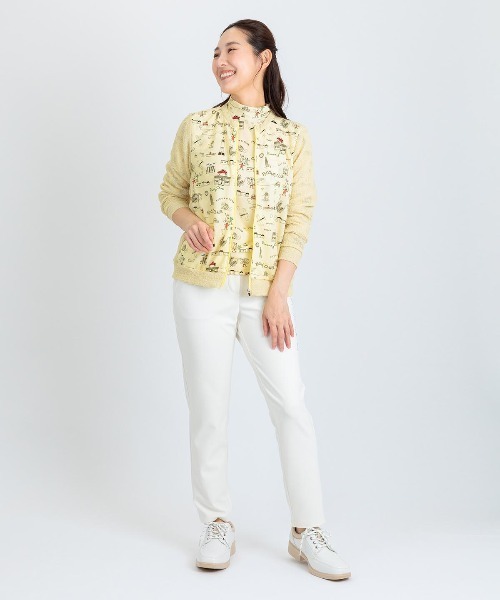 Picone CLUB(ピッコーネクラブ)の「総柄プリントUVプルオーバー(Tシャツ/カットソー・レディース・ブルー/ホワイト/ネイビー/イエロー・13号/11号/9号)」の19枚目の写真