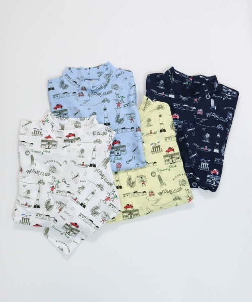 Picone CLUB(ピッコーネクラブ)の「総柄プリントUVプルオーバー(Tシャツ/カットソー・レディース・ブルー/ホワイト/ネイビー/イエロー・13号/11号/9号)」の7枚目の写真