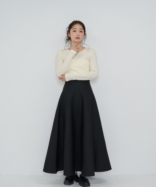 Cla STEllaR(クラステラ)の「healthy long shirt(Tシャツ/カットソー・レディース・ネイビー/ブラウン/アイボリー・FREE)」の7枚目の写真
