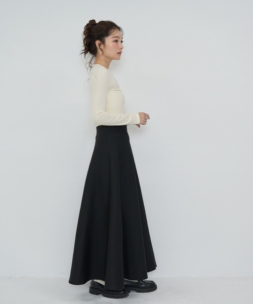 Cla STEllaR(クラステラ)の「healthy long shirt(Tシャツ/カットソー・レディース・ネイビー/ブラウン/アイボリー・FREE)」の13枚目の写真