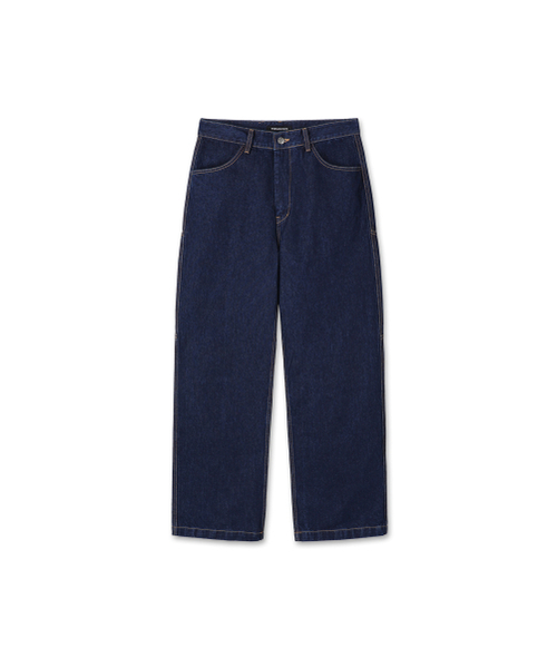 9999ARCHIVE（9999アーカイブ）の「Back Slit Regular Denim Pants（デニムパンツ・メンズ・ネイビー・1/2/3）」の2枚目の写真