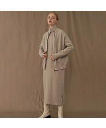 Turtleneck Zip-Up Knit Cardigan (5colors)