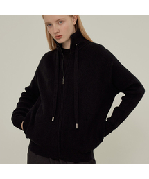 Turtleneck Zip-Up Knit Cardigan (5colors)