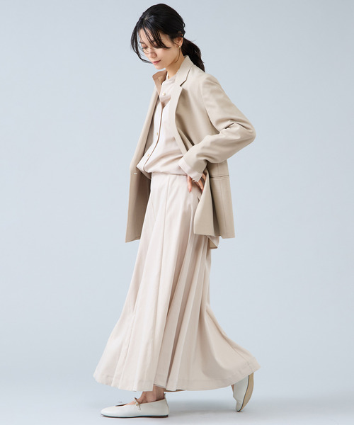 Liesse(リエス)の「パネルフレアスカート(スカート・レディース・ライトベージュ/カーキ・3/2)」の12枚目の写真