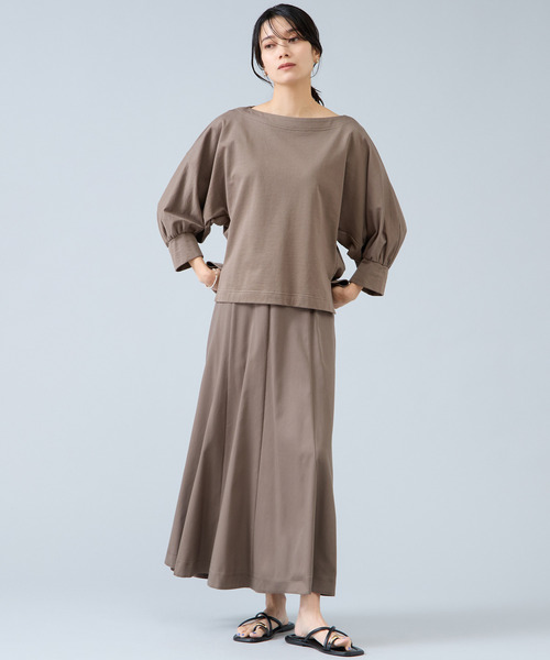 Liesse(リエス)の「パネルフレアスカート(スカート・レディース・ライトベージュ/カーキ・3/2)」の11枚目の写真