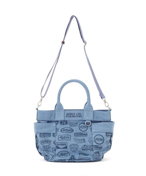 AVIREX（アヴィレックス）の「《直営店限定》DENIM PATTERN MINI TOTE BAG（トートバッグ・レディース・ブラック/ブルー系その他・F）」の7枚目の写真
