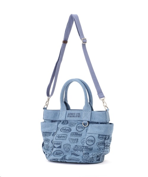 AVIREX（アヴィレックス）の「《直営店限定》DENIM PATTERN MINI TOTE BAG（トートバッグ・レディース・ブラック/ブルー系その他・F）」の8枚目の写真