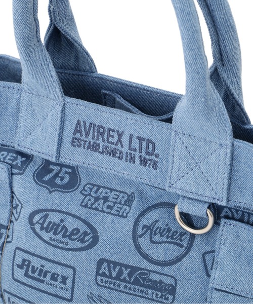 AVIREX（アヴィレックス）の「《直営店限定》DENIM PATTERN MINI TOTE BAG（トートバッグ・レディース・ブラック/ブルー系その他・F）」の12枚目の写真