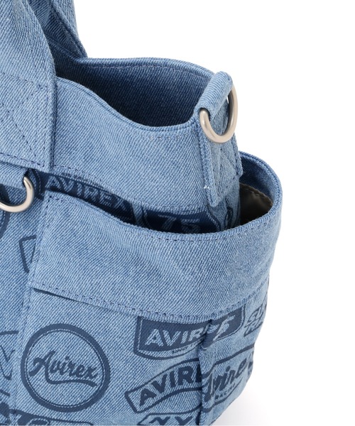 AVIREX（アヴィレックス）の「《直営店限定》DENIM PATTERN MINI TOTE BAG（トートバッグ・レディース・ブラック/ブルー系その他・F）」の14枚目の写真