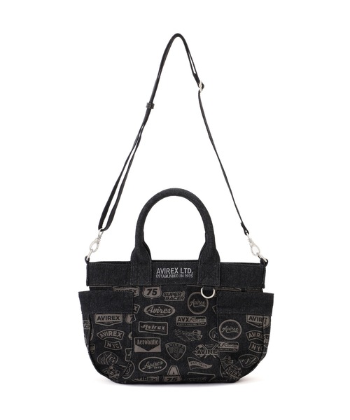 AVIREX（アヴィレックス）の「《直営店限定》DENIM PATTERN MINI TOTE BAG（トートバッグ・レディース・ブラック/ブルー系その他・F）」の18枚目の写真