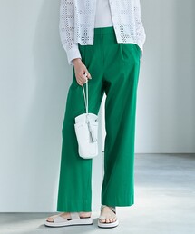 ドライリネンストレッチ ワイドストレートパンツ