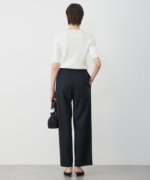 ICB(アイシービー)の「ドライリネンストレッチ ワイドストレートパンツ(その他パンツ・レディース・ライトイエロー系/グリーン系/ブラック系・42/44/40)」の16枚目の写真