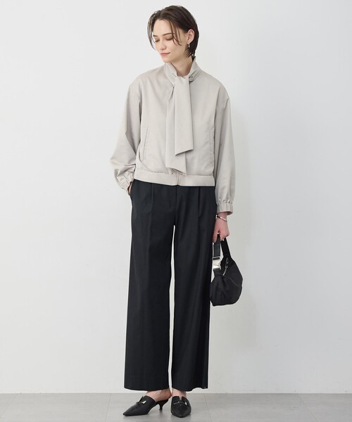 ICB(アイシービー)の「ドライリネンストレッチ ワイドストレートパンツ(その他パンツ・レディース・ライトイエロー系/グリーン系/ブラック系・42/44/40)」の17枚目の写真
