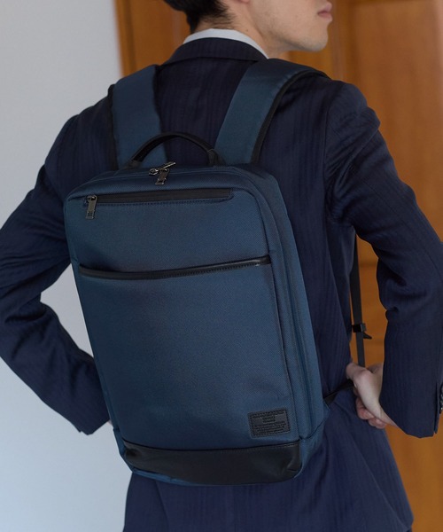 GUSCIO UOMO(グッシオ ウォーモ)の「【グッシオ ウォーモ】ビジネスリュック 軽量 通勤通学 革付属(ビジネスバッグ・メンズ・ブラック/ネイビー/ダークグレー・FREE)」の19枚目の写真