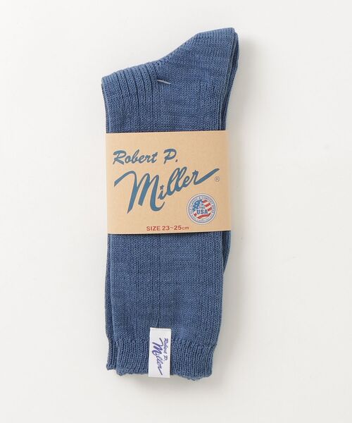 MILLER(ミラー)の「"02"≪Robert P. Miller≫ピスネーム パネルリブ クルーソックス(ソックス/靴下・レディース・ライトグリーン/オフホワイト/オレンジ/ネイビー/ライトイエロー/チェリーピンク/エメラルドブルー/ミント/スカイブルー/コーラルピンク・23~25cm)」の14枚目の写真