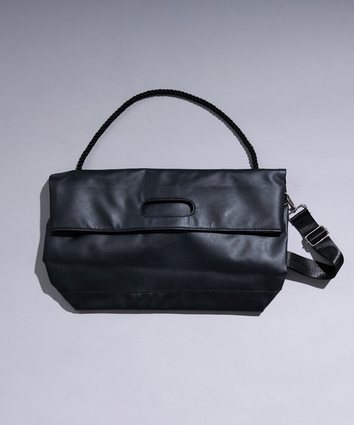 Ellno Loset(エルノロゼット)の「multi way shoulder bag(ショルダーバッグ・メンズ・グレー/ブラック/アイボリー・FREE)」の8枚目の写真